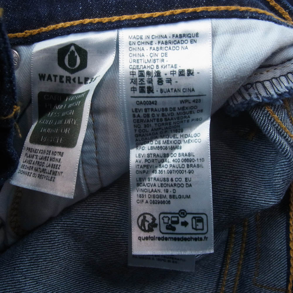 Levi's リーバイス 514TM レギュラー テーパード デニム パンツ インディゴブルー系 W30L32【中古】