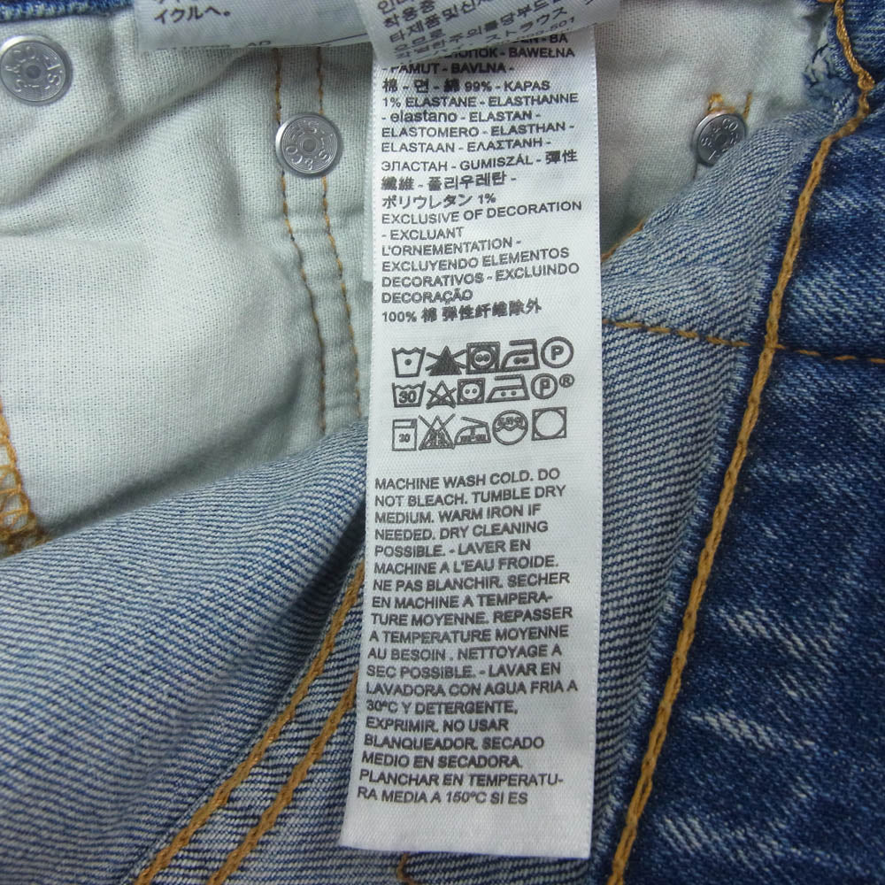 Levi's リーバイス 502TM レギュラー テーパード デニム パンツ インディゴブルー系 W30L32【中古】