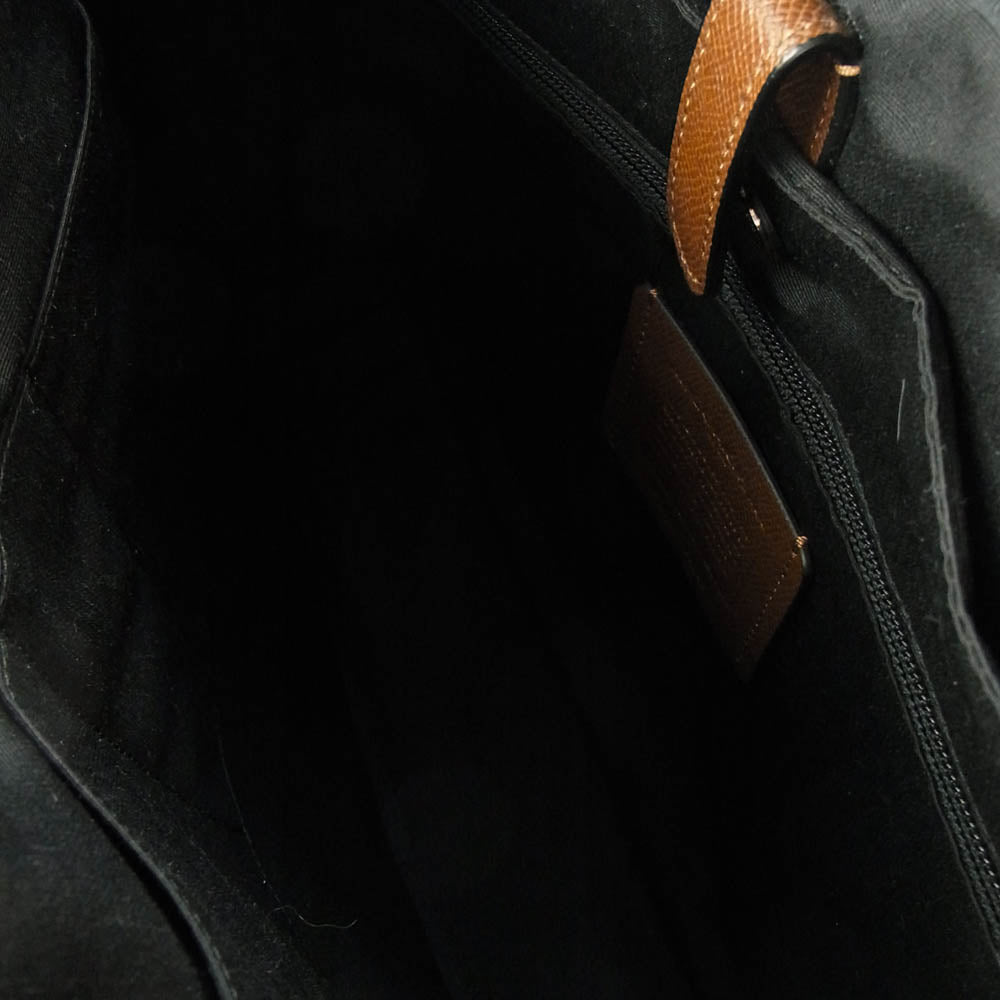 COACH コーチ F59057 レザー ブリーフケース ビジネス バッグ ブラウン系【中古】