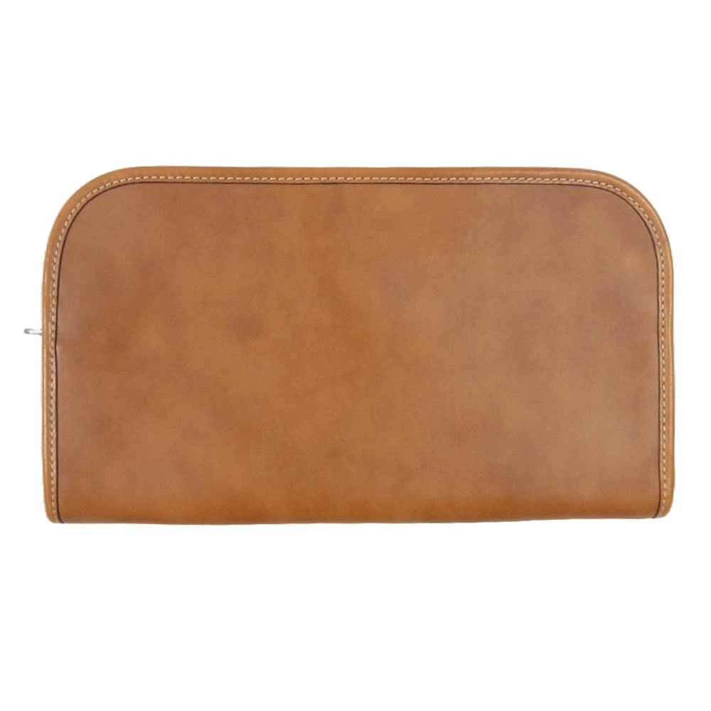 エルゴポック レザー クラッチ バッグ セカンド バッグ ブラウン系【極上美品】【中古】