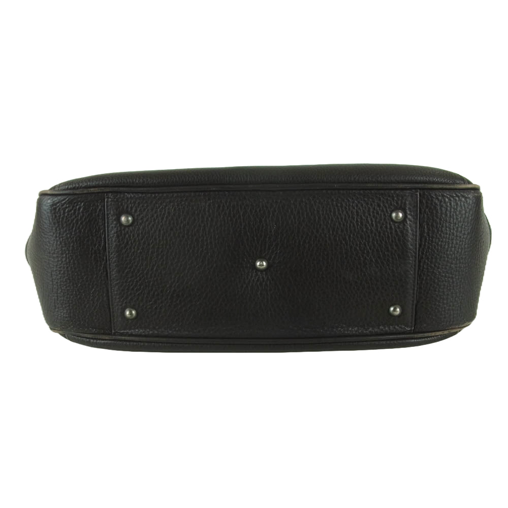 PELLE MORBIDA ペッレモルビダ MB-048 2 WAY レザー トート バック ショルダー バッグ 日本製 ダークブラウン系【中古】