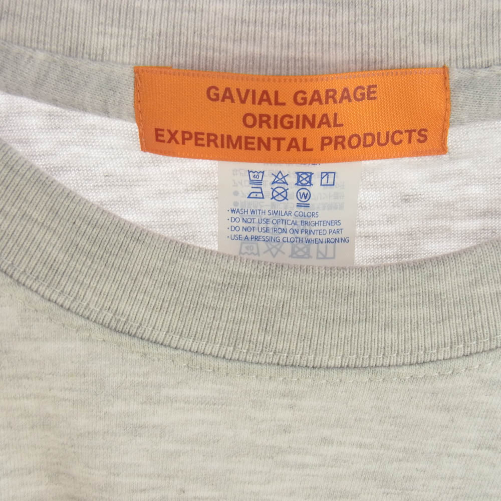 ガヴィル カレッジロゴ 半袖 Tシャツ グレー グレー系 L【中古】