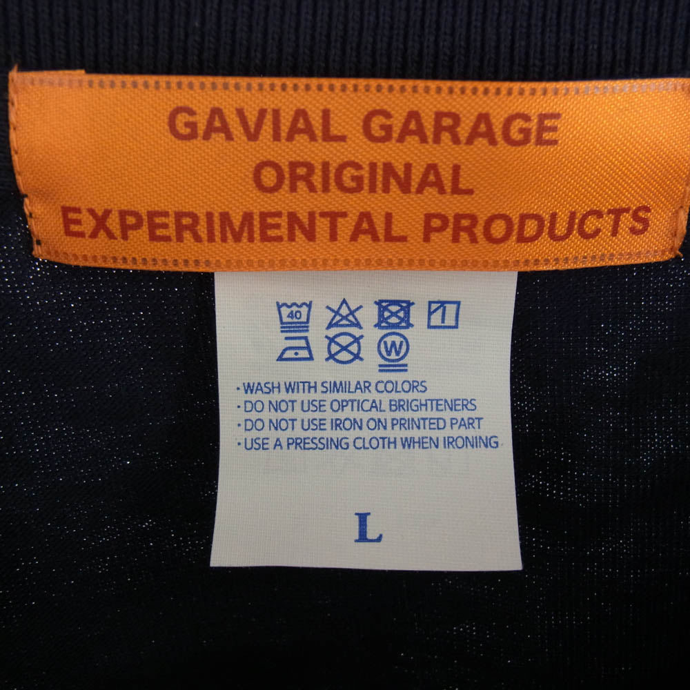 ガヴィル カレッジロゴ 半袖 Tシャツ ネイビー ネイビー系 L【中古】