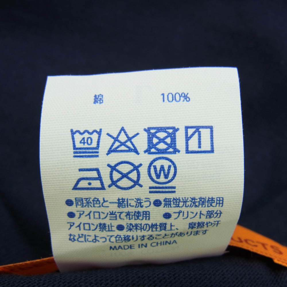 ガヴィル カレッジロゴ 半袖 Tシャツ ネイビー ネイビー系 L【中古】