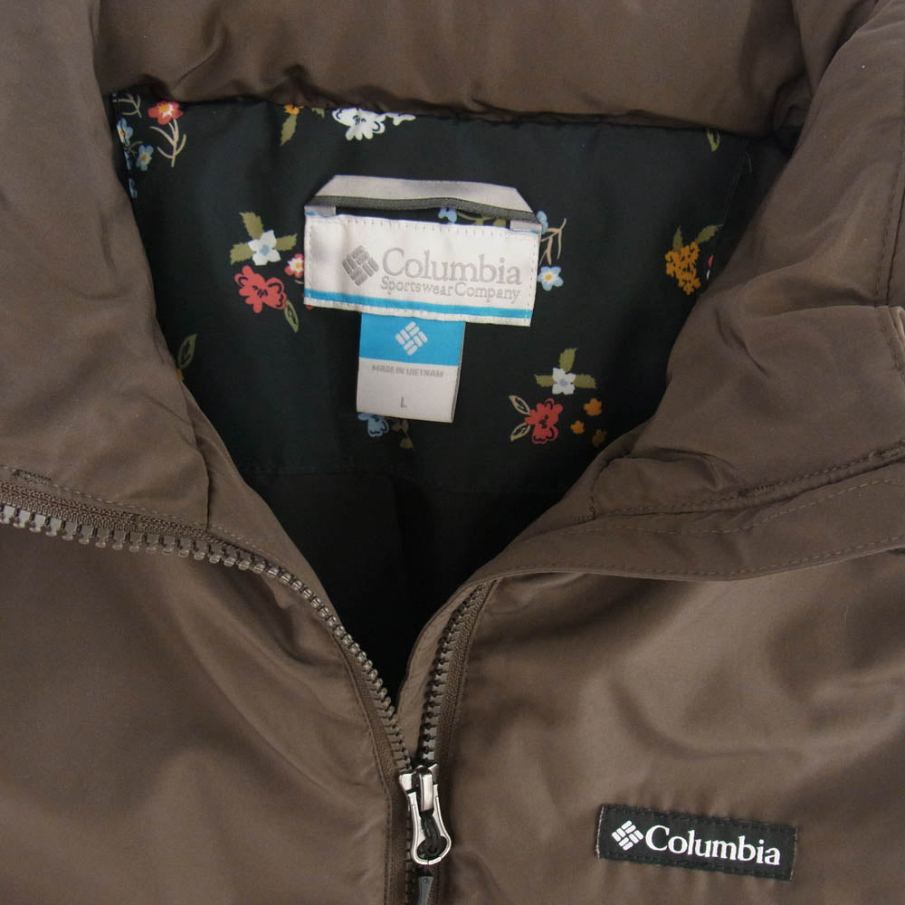 Columbia コロンビア PL0278 TREE SWALLOW INSULATED VEST トゥリース ワロー インシュレー テッドベスト ブラウン系 L【中古】