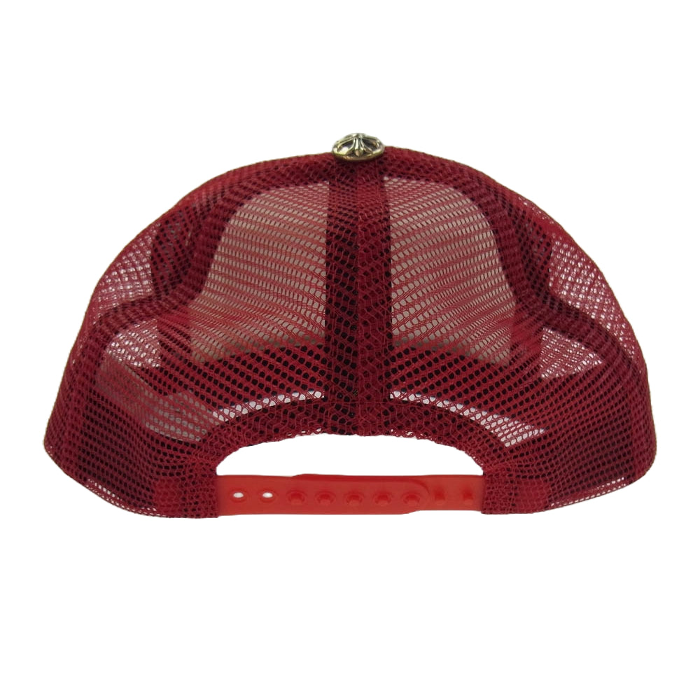 CHROME HEARTS クロムハーツ（原本無） TRUCKER CAP CHパッチ クロスボール付 トラッカー キャップ メッシュ キャップ トリコロール ブルー系 レッド系【極上美品】【中古】