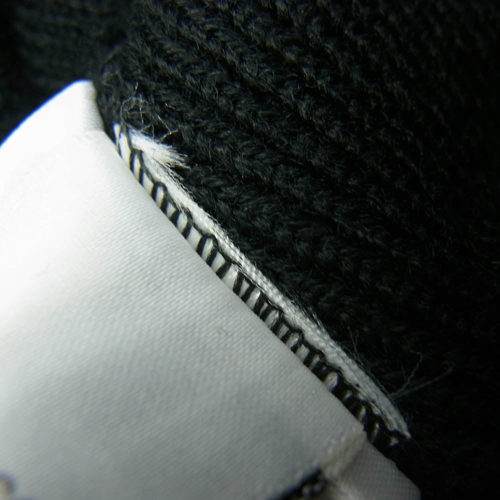 CHROME HEARTS クロムハーツ（原本無） WOOL WATCH CAP ウールワッチキャップ ロゴ刺繍 ビーニー  ニットキャップ ブラック系【極上美品】【中古】