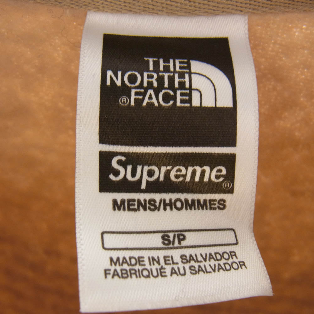 Supreme シュプリーム 24SS × The North Face ノースフェイス Crewneck Khaki クルーネック カーキ スウェット カーキ系 S【美品】【中古】