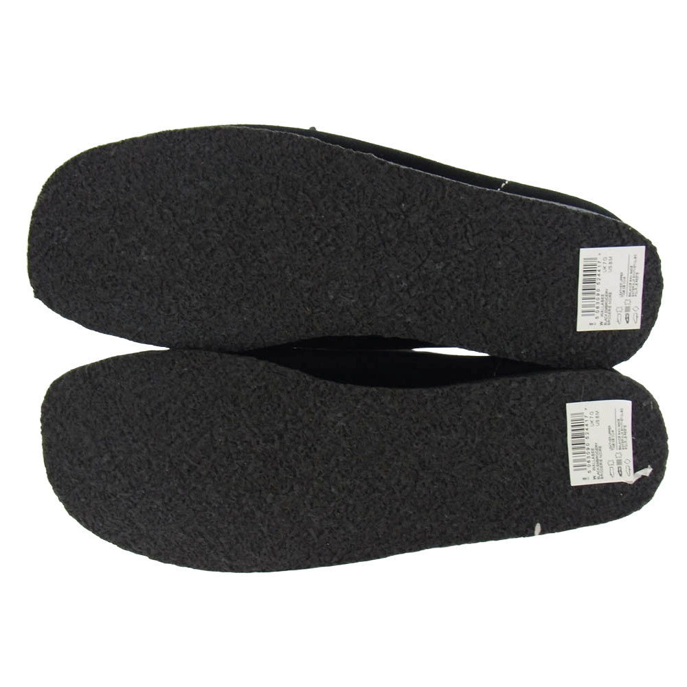 Clarks クラークス STUSSY ステューシー WALLABEE ワラビー ブーツ ブラック系 US8【新古品】【未使用】【中古】