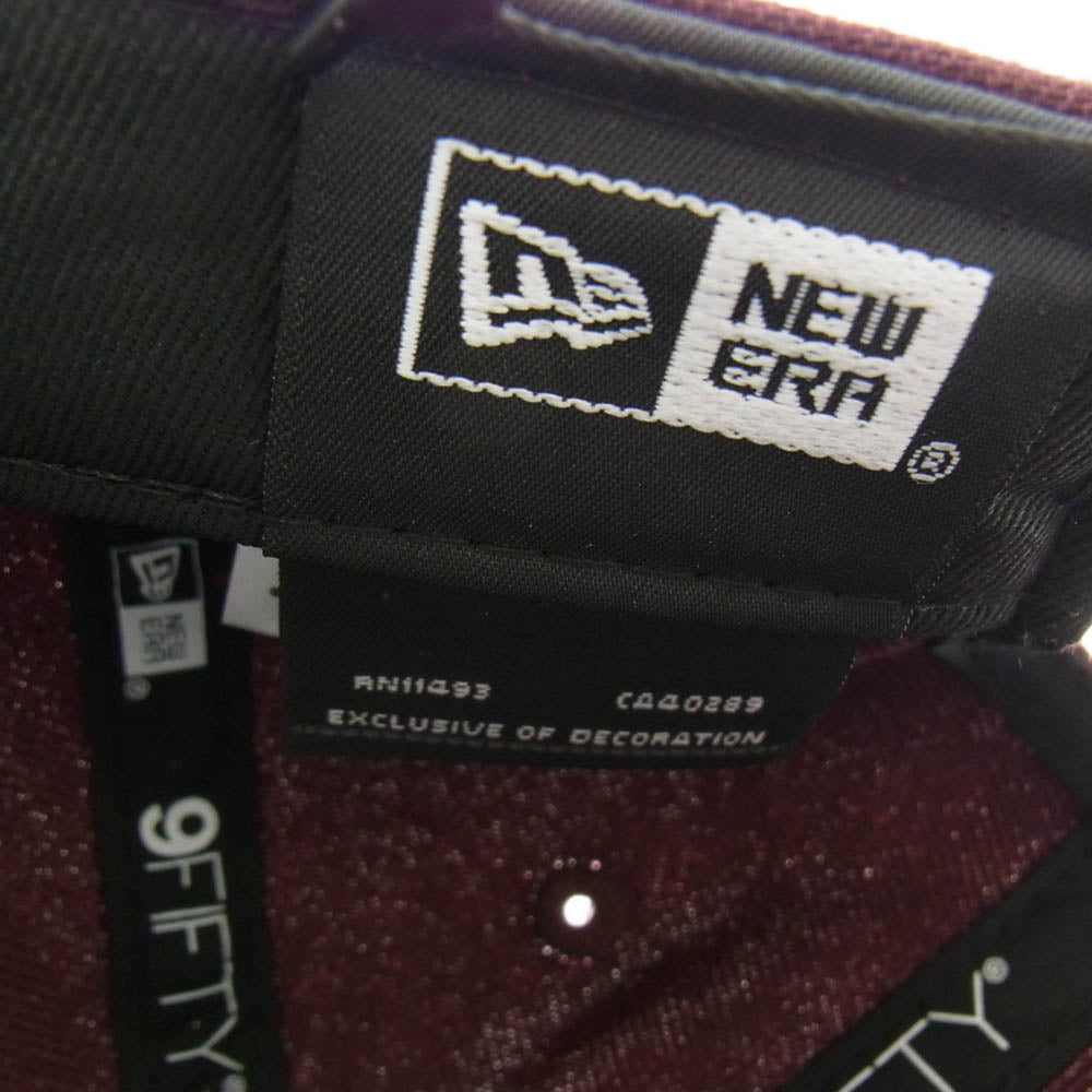 SOPH ソフ SOPH-250080 NEW ERA 9FIFTY LP CAP BURGUNDY ニューエラ キャップ バーガンディ エンジ系【極上美品】【中古】