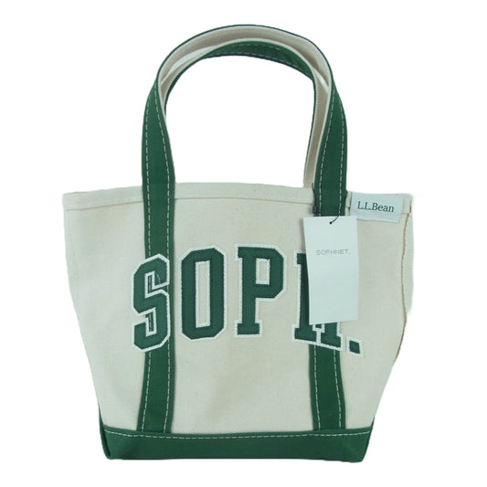SOPH ソフ SOPH-240100 LL BEAN Boat and Tote Open-Top SMALL GREEN エルエルビーン トート バッグ スモール オフホワイト系 グリーン系 FREE【極上美品】【中古】