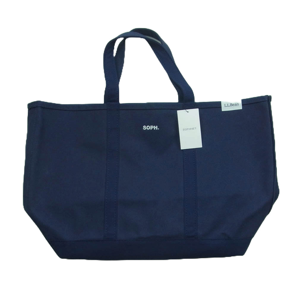 SOPH ソフ SOPH-242108 LL BEAN Solid Boat and Tote LARGE エルエルビーン ロゴ刺繍 トート バッグ ラージ ネイビー系【美品】【中古】