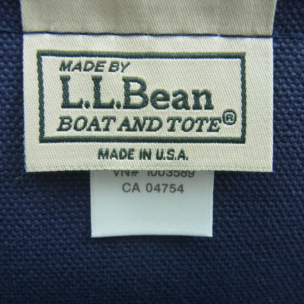SOPH ソフ SOPH-242108 LL BEAN Solid Boat and Tote LARGE エルエルビーン ロゴ刺繍 トート バッグ ラージ ネイビー系【美品】【中古】