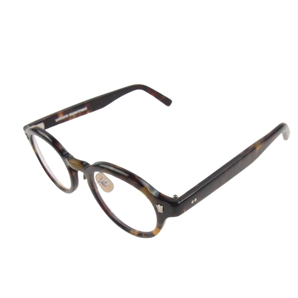 uniform experiment ユニフォームエクスペリメント UE-250080 泰八郎謹製 GLASSES BROWN メガネ 眼鏡 ブラウン系【極上美品】【中古】