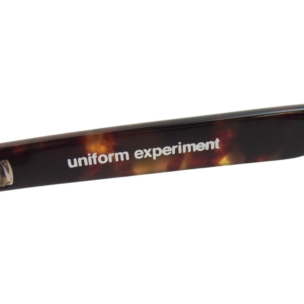 uniform experiment ユニフォームエクスペリメント UE-250080 泰八郎謹製 GLASSES BROWN メガネ 眼鏡 ブラウン系【極上美品】【中古】