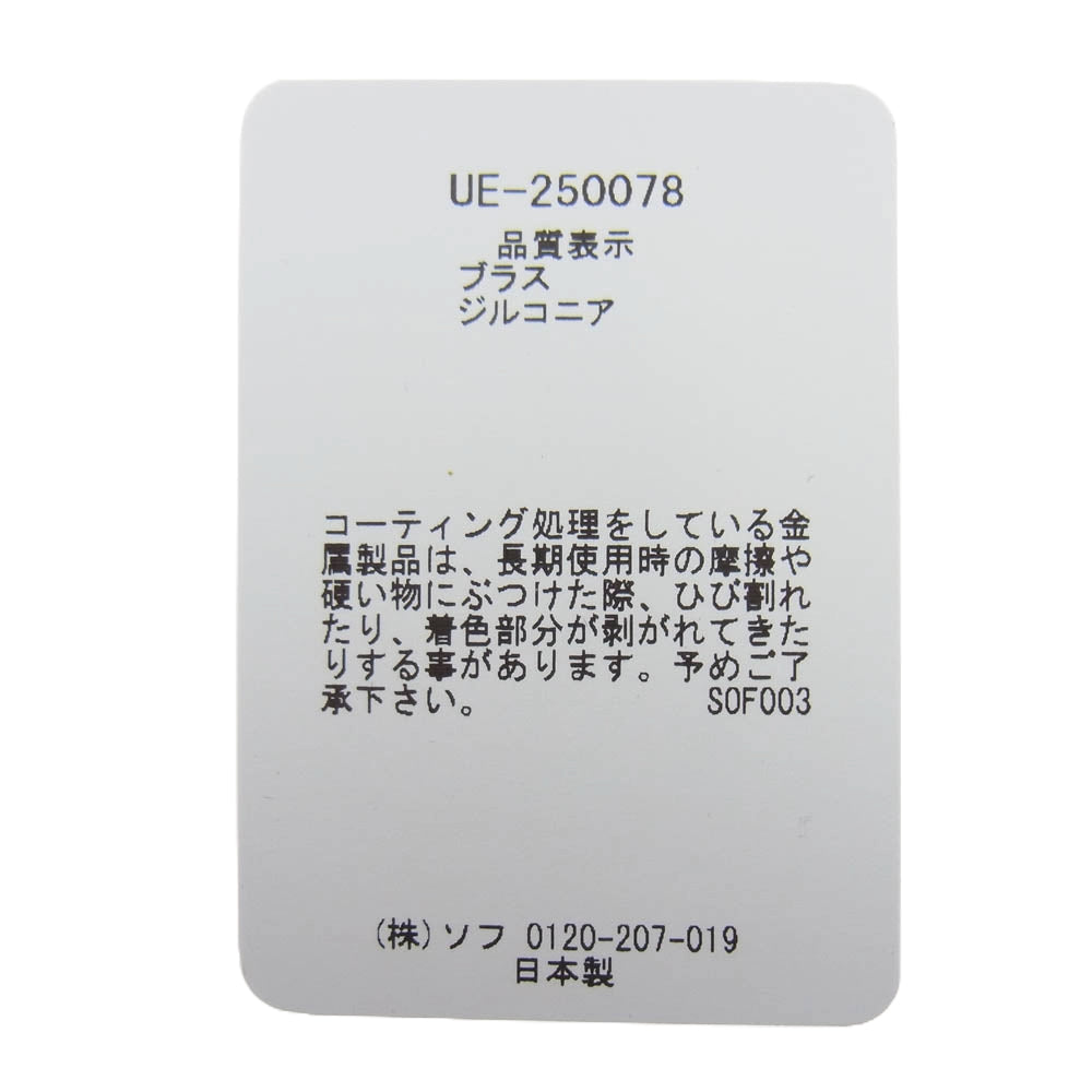 uniform experiment ユニフォームエクスペリメント 25SS UE-250078 ZIRCONIA CARABINER CLEAR ジルコニア カラビナ クリア シルバー系【極上美品】【中古】