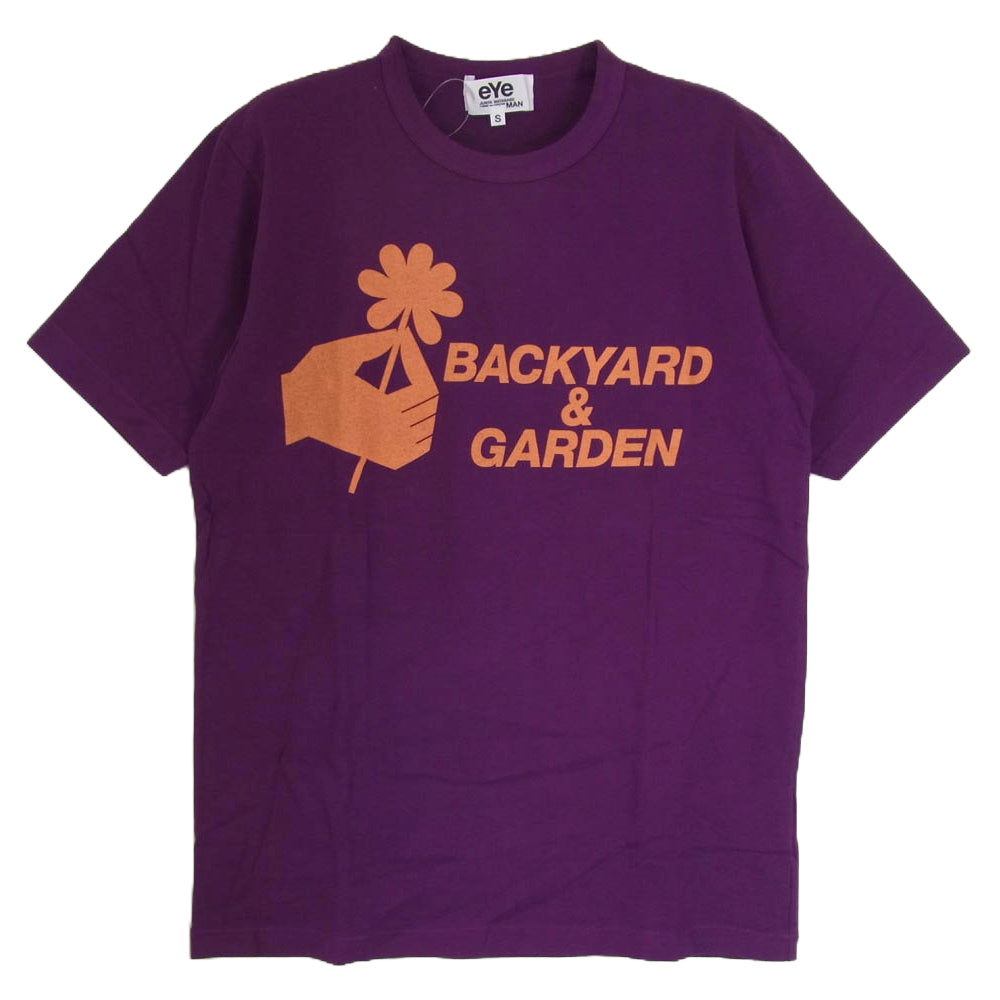 アイジュンヤワタナベマン AD2011 WI-T907 BACKYARD GARDEN プリント 半袖 Tシャツ パープル系 S【中古】