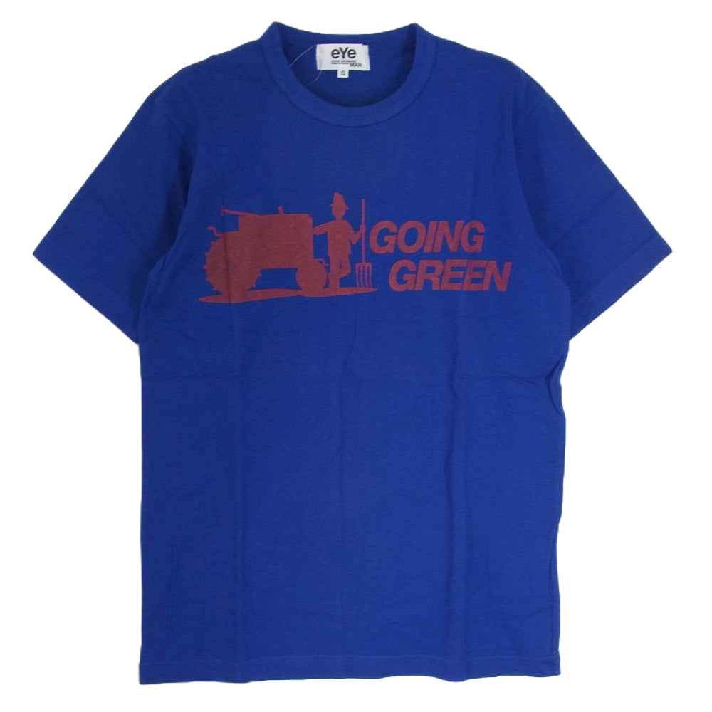 アイジュンヤワタナベマン AD2011 WI-T906 GOING GREEN プリント 半袖 Tシャツ ブルー系 S【中古】