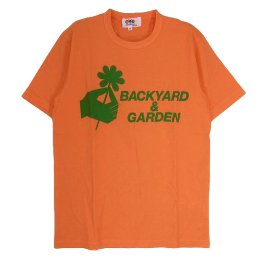 アイジュンヤワタナベマン AD2011 WI-T907 BACKYARD GARDEN プリント 半袖 Tシャツ オレンジ系 S【中古】