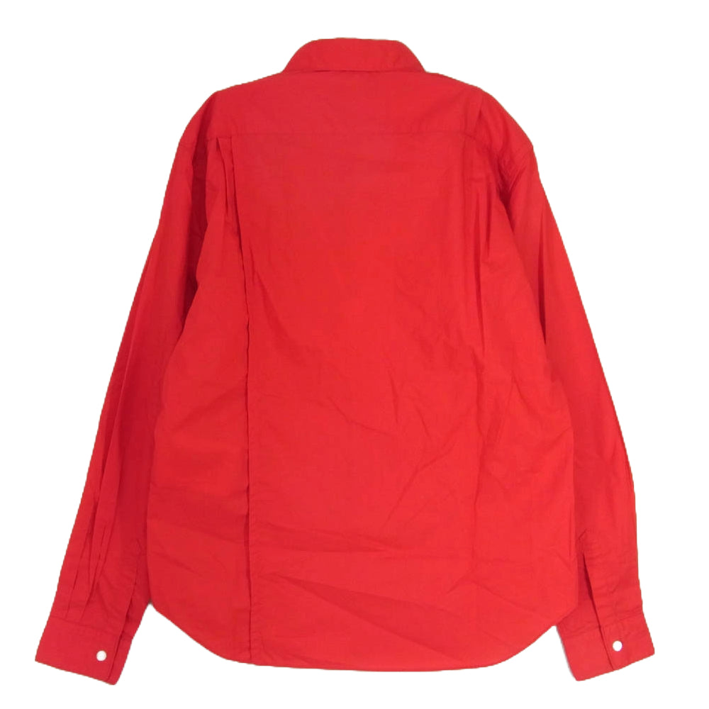 COMME des GARCONS HOMME コムデギャルソンオム AD2006 HR-B010 クレイジーパターン 長袖 シャツ レッド系 S【中古】
