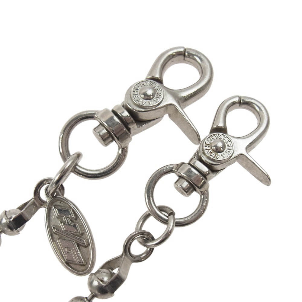 HYSTERIC GLAMOUR ヒステリックグラマー ウォレット ボール チェーン シルバー系【中古】