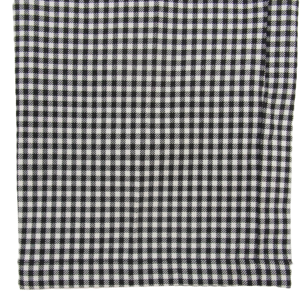 COMME des GARCONS HOMME PLUS コムデギャルソンオムプリュス AD2010 HF-P049 ストレート ギンガム チェック エステル製品染め スラックス パンツ ブラック系 L【中古】