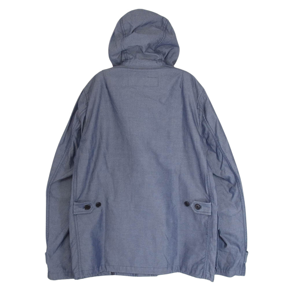 COMME des GARCONS HOMME コムデギャルソンオム HG-J047 AD2010 紺タグ 綿マウンテン パーカー ジャケット ブルー系 S【美品】【中古】