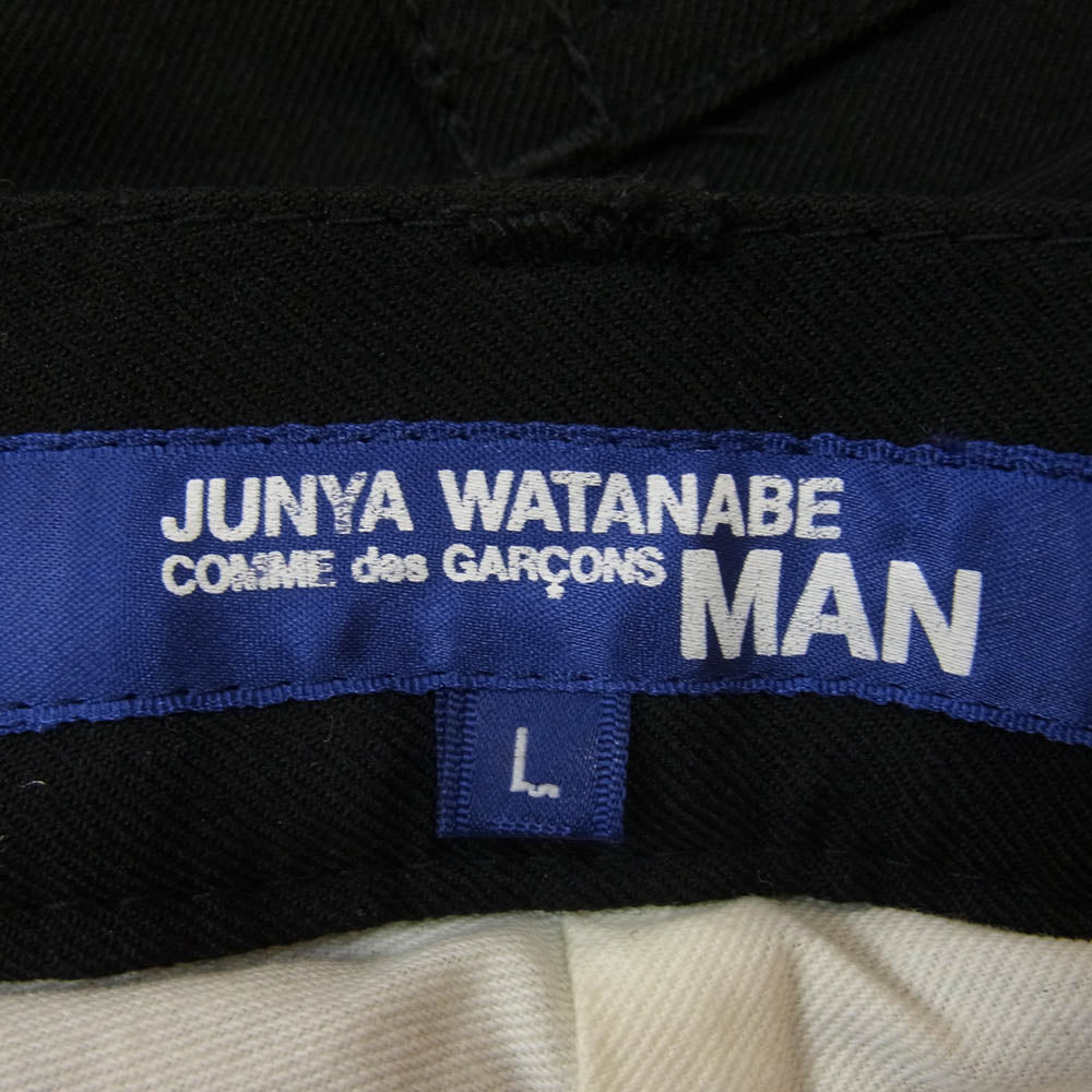 JUNYA WATANABE COMME des GARCONS MAN ジュンヤワタナベコムデギャルソンマン AD2004 WN-P057 バイカー スラックス パンツ ブラック系 L【中古】
