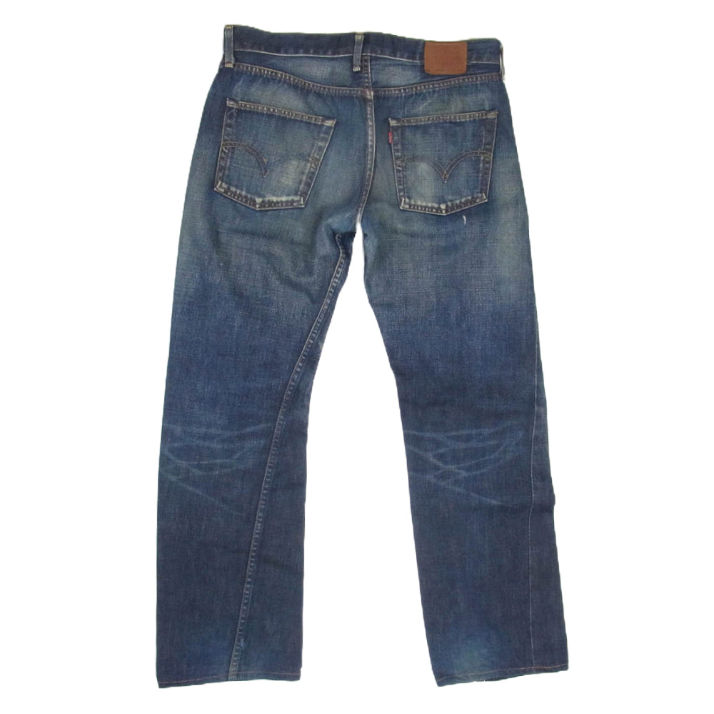 JUNYA WATANABE COMME des GARCONS MAN ジュンヤワタナベコムデギャルソンマン AD2002 WG-P003 × Levi's リーバイス 503 ルーズ ストレート デニム パンツ 刺繡 インディゴブルー系 L【中古】