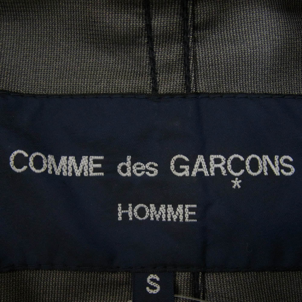COMME des GARCONS HOMME コムデギャルソンオム HF-C011 AD2010 ラミネートウール フィッシュテールパーカー モッズコート ブラック系 S【中古】