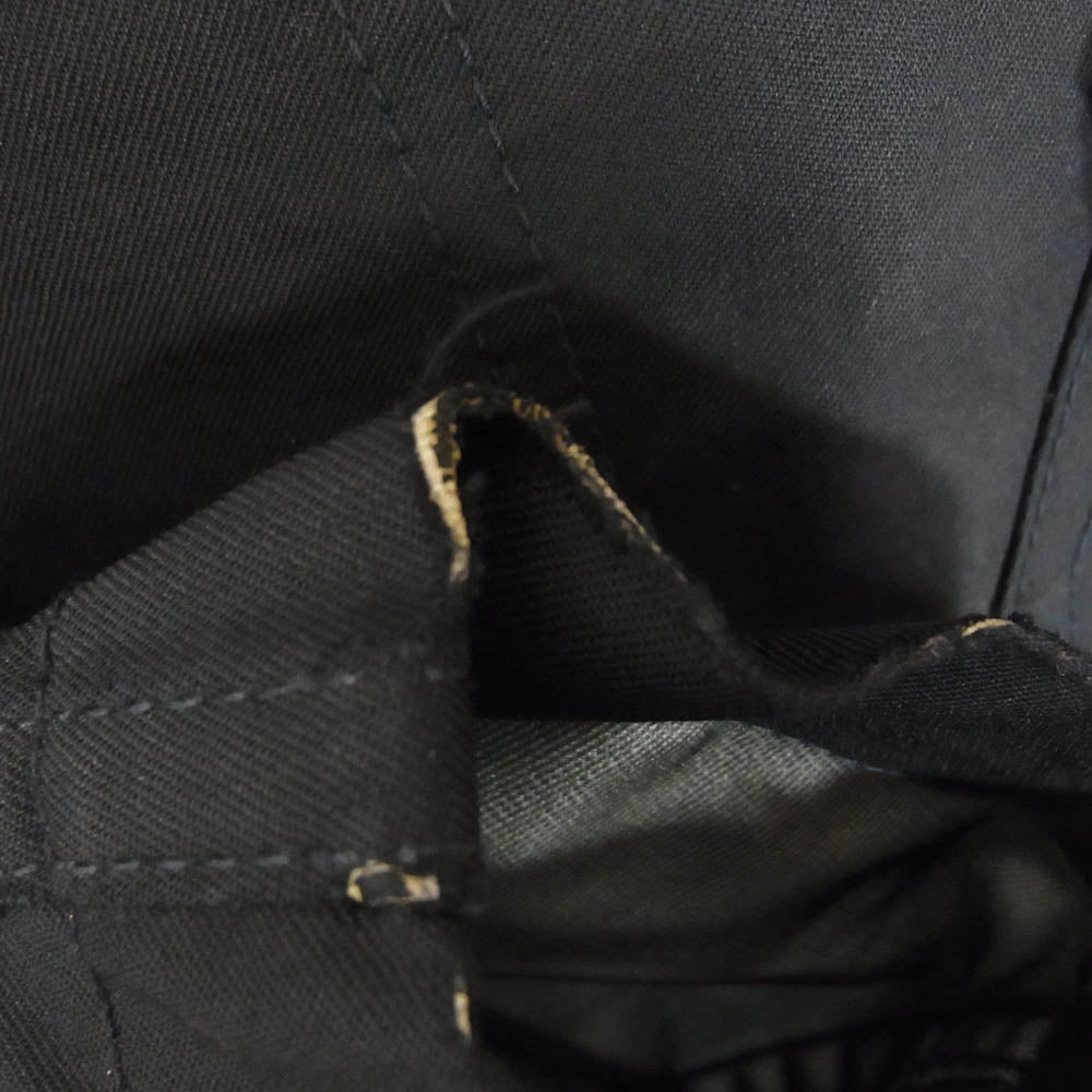 COMME des GARCONS HOMME コムデギャルソンオム HF-C011 AD2010 ラミネートウール フィッシュテールパーカー モッズコート ブラック系 S【中古】