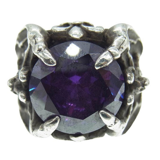 ROYAL ORDER ロイヤルオーダー ストーン バット シルバー リング パープル系 シルバー系 18号【中古】