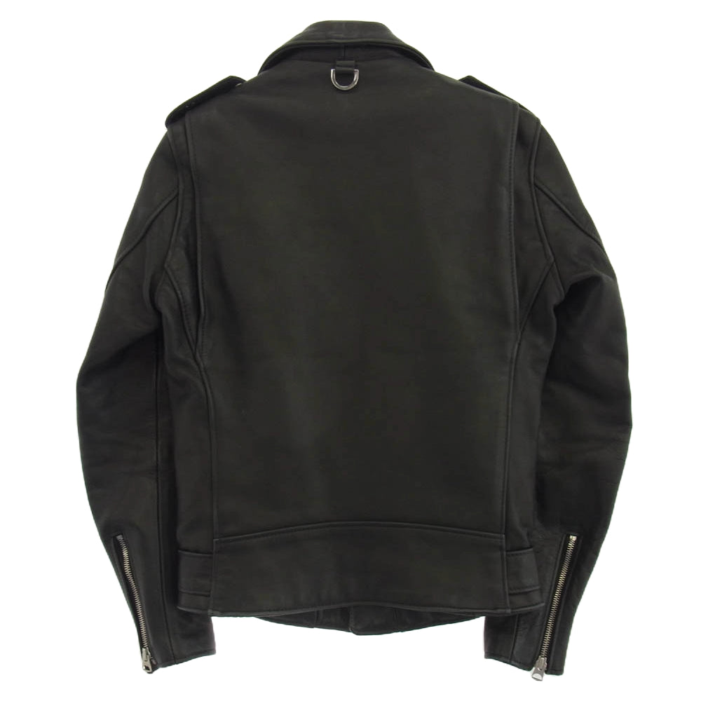 schott ショット 7265 × mastermind マスターマインド ダブル ライダース ジャケット ブラック系 34【中古】