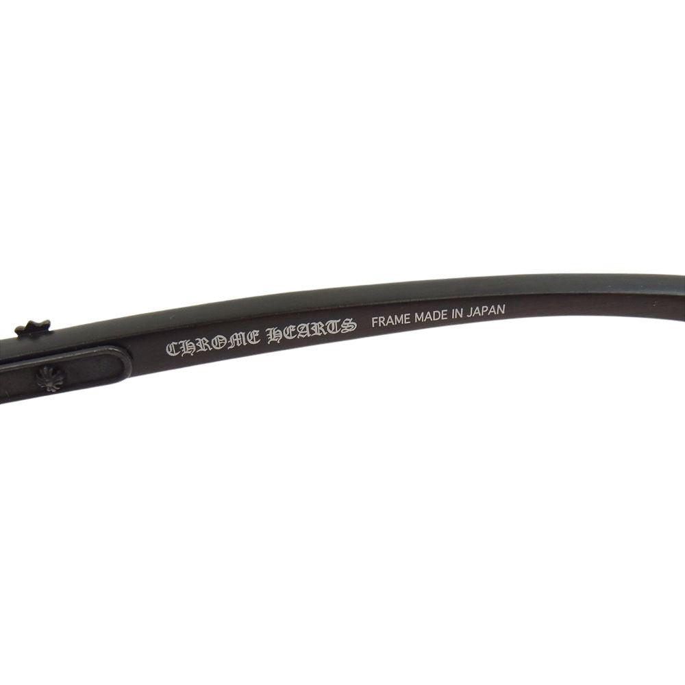 CHROME HEARTS クロムハーツ（原本無） TWINKIE ウッドテンプル サングラス アイウェア フレーム：ブラウン系、シルバー系　レンズ：ブラック系【中古】