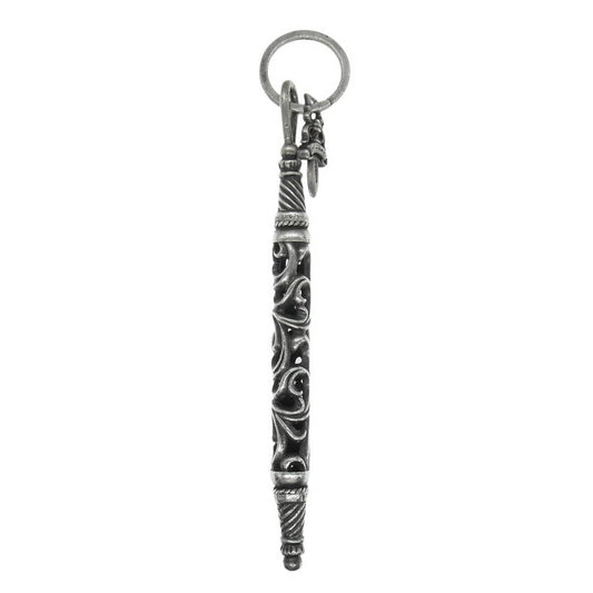 CHROME HEARTS クロムハーツ（原本無） LARGE ROLLER ラージ ローラー ダガー チャーム キーリング キーホルダー シルバー系【中古】