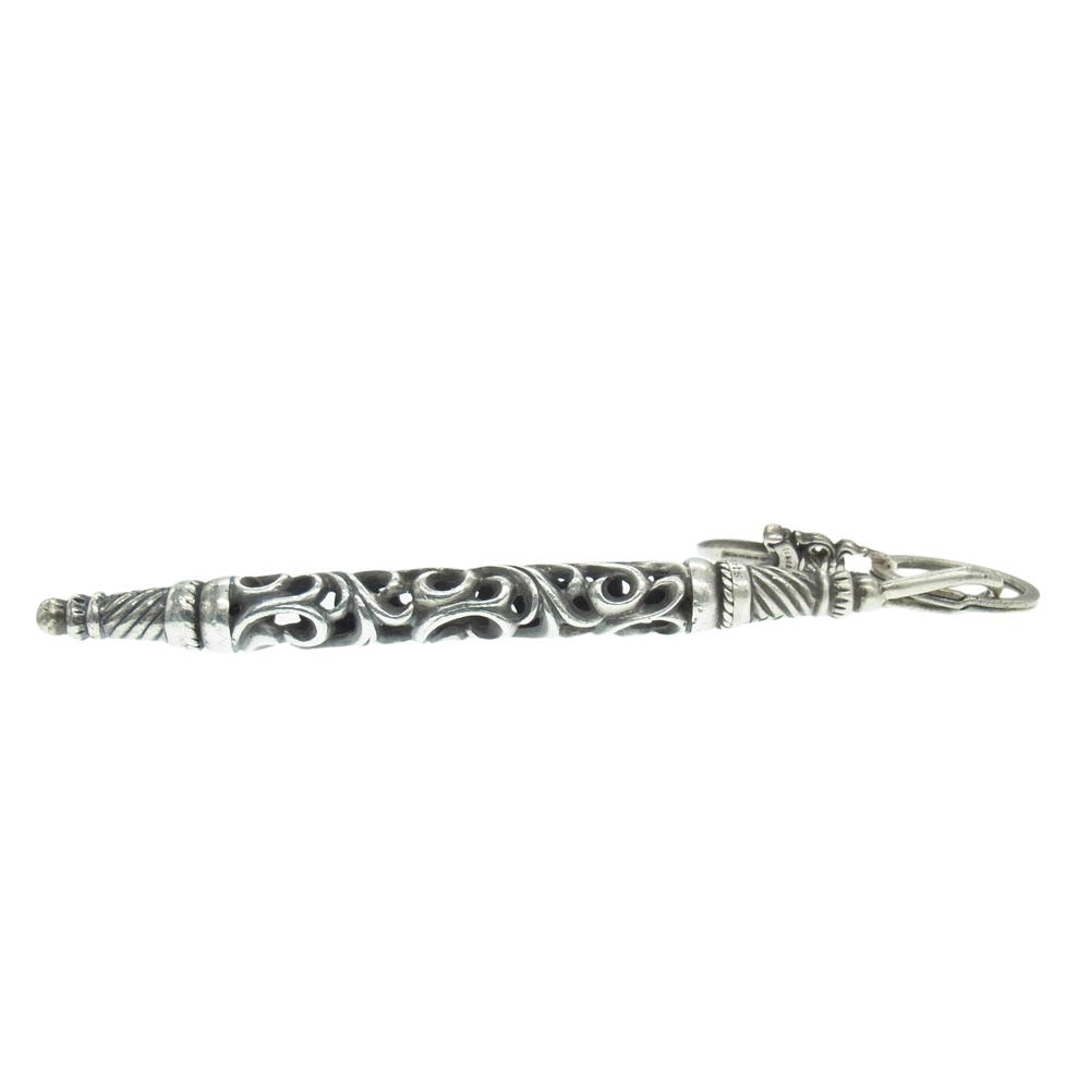 CHROME HEARTS クロムハーツ（原本無） LARGE ROLLER ラージ ローラー ダガー チャーム キーリング キーホルダー シルバー系【中古】