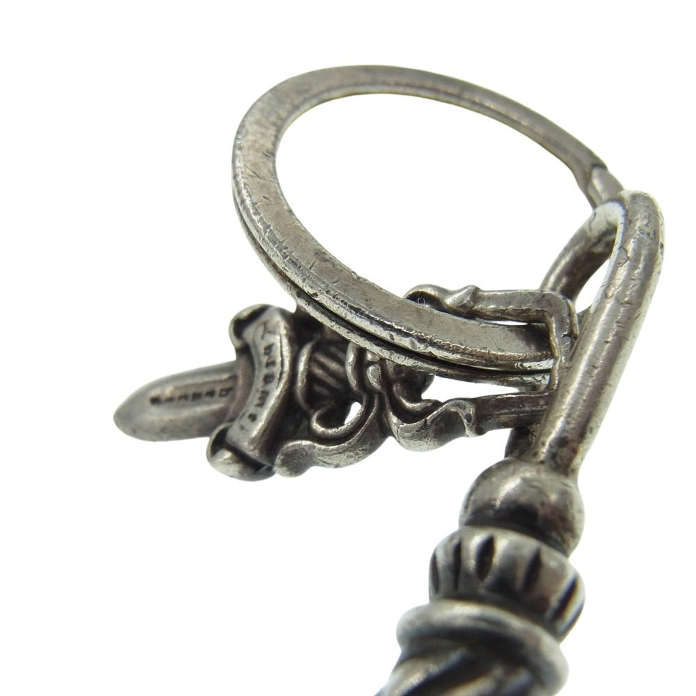 CHROME HEARTS クロムハーツ（原本無） LARGE ROLLER ラージ ローラー ダガー チャーム キーリング キーホルダー シルバー系【中古】