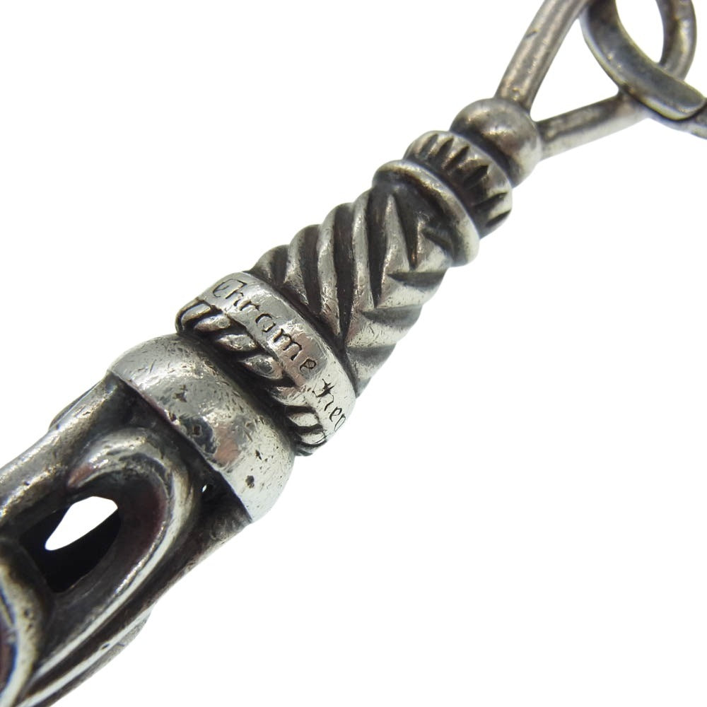 CHROME HEARTS クロムハーツ（原本無） LARGE ROLLER ラージ ローラー ダガー チャーム キーリング キーホルダー シルバー系【中古】