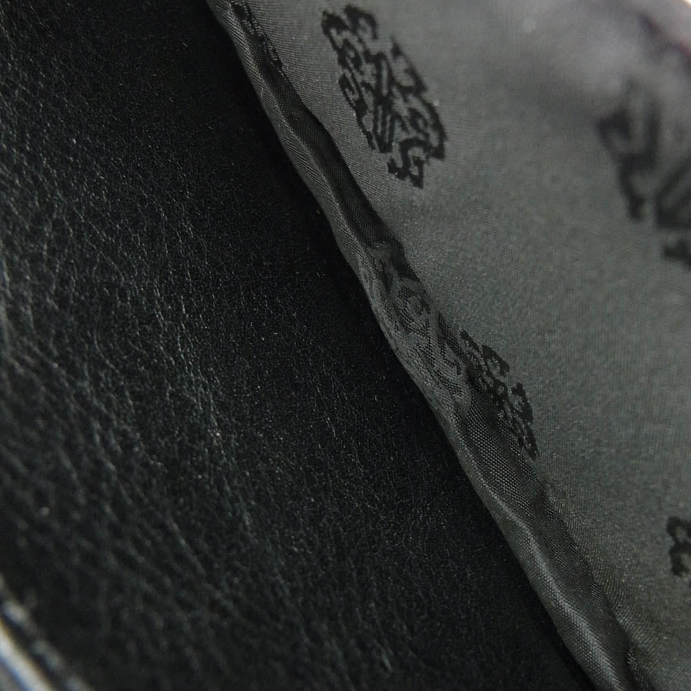 CHROME HEARTS クロムハーツ（原本無） LNG SNGL FLD TIPS シングルフォールド レザーウォレット ブラック系 シルバー系【中古】