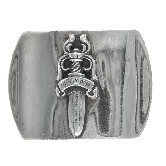 CHROME HEARTS クロムハーツ（原本無） BUCKL MIL DGR ミリタリー レイズド ダガー シルバー バックル シルバー系【中古】