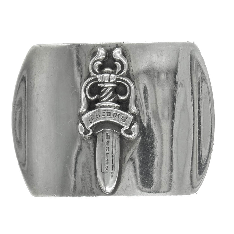 CHROME HEARTS クロムハーツ（原本無） BUCKL MIL DGR ミリタリー レイズド ダガー シルバー バックル シルバー系【中古】