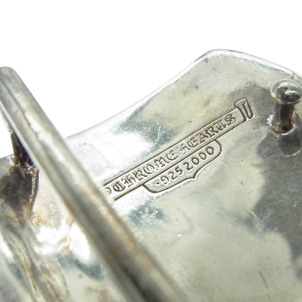 CHROME HEARTS クロムハーツ（原本無） BUCKL MIL DGR ミリタリー レイズド ダガー シルバー バックル シルバー系【中古】