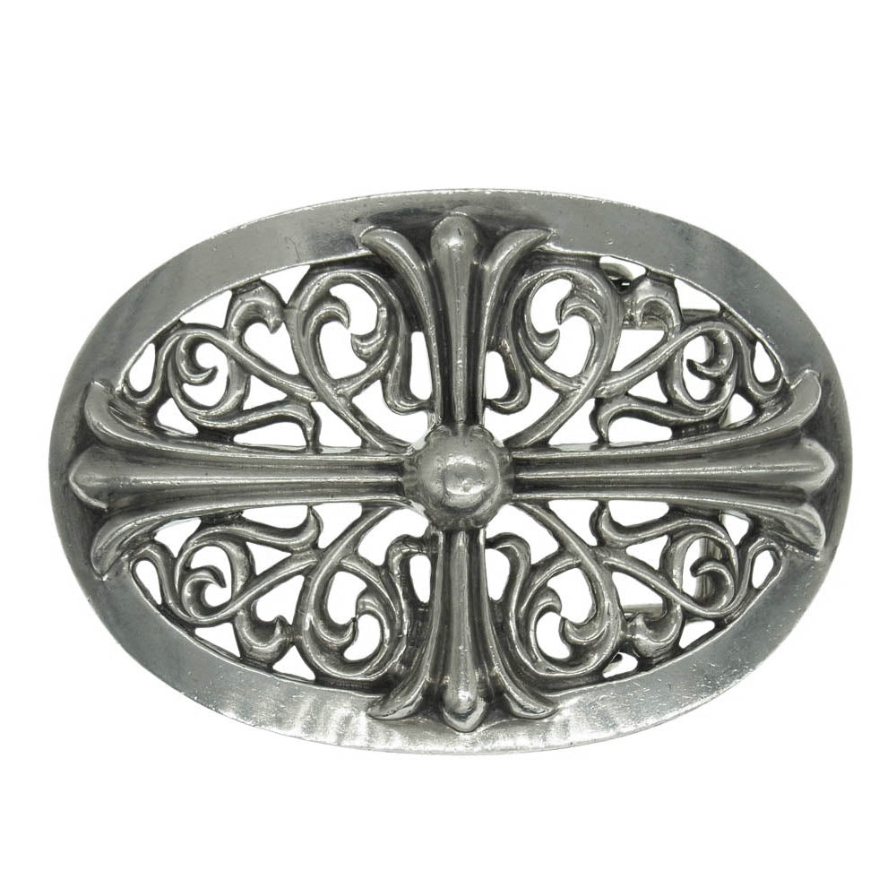 CHROME HEARTS クロムハーツ（原本無） BUCKL OVAL CROSS LG クラシック オーバル クロス ラージ バックル シルバー系【中古】