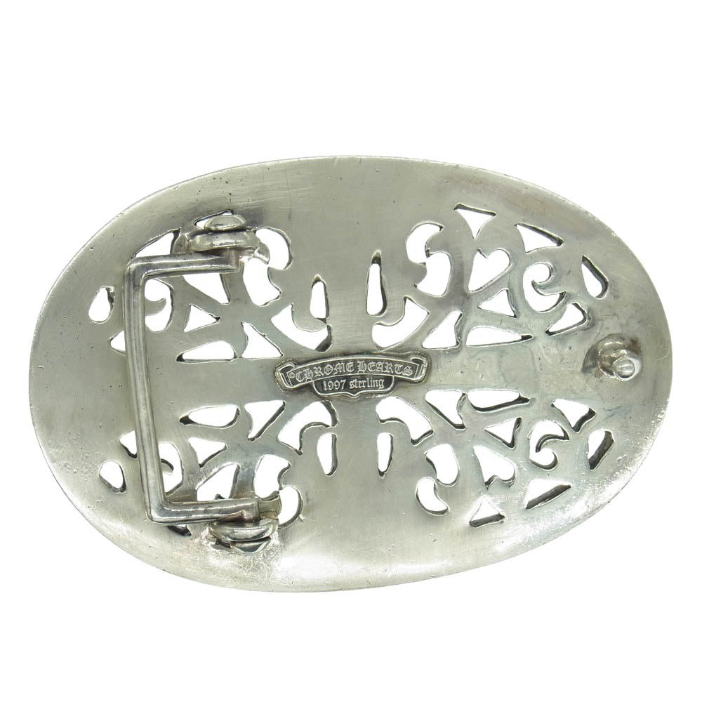 CHROME HEARTS クロムハーツ（原本無） BUCKL OVAL CROSS LG クラシック オーバル クロス ラージ バックル シルバー系【中古】
