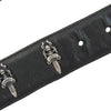 CHROME HEARTS クロムハーツ（原本無） STRAP No5 DGGR #5ダガーローデット レザーベルト ブラック系 シルバー系【中古】