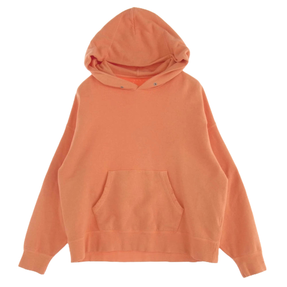 VISVIM ビズビム 22SS 0122105010011 AMPLUS SB HOODIE P.O. U.D. アンプラス ダメージ加工 スウェット パーカー オレンジ系 2【中古】