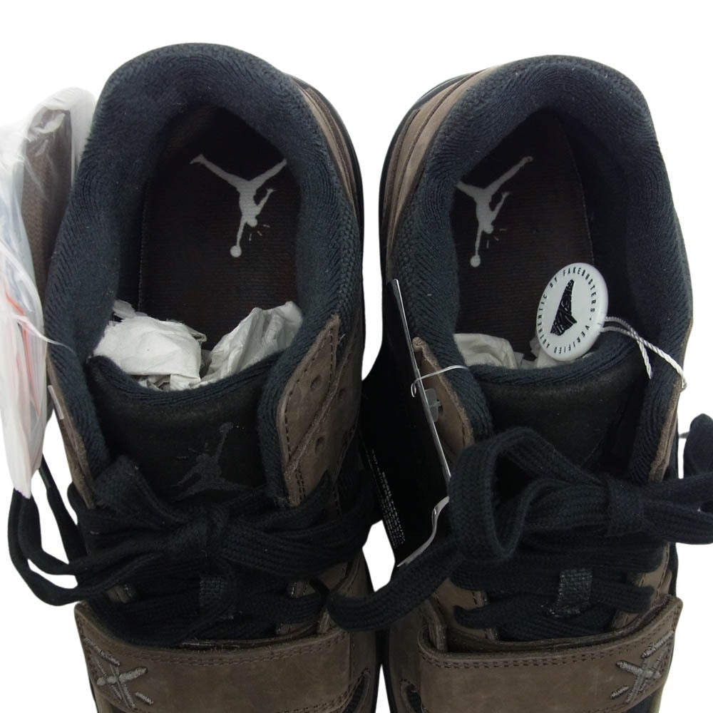 NIKE ナイキ FZ8117-204 フェイクバスター鑑定済× Travis Scott Jordan Jumpman Jack TR CJ1 T-Rexx ジョーダン ジャンプマン ジャック スニーカー ブラック系 ブラウン系 27cm【新古品】【未使用】【中古】