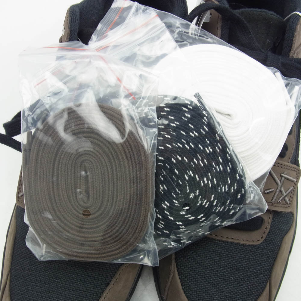 NIKE ナイキ FZ8117-204 フェイクバスター鑑定済× Travis Scott Jordan Jumpman Jack TR CJ1 T-Rexx ジョーダン ジャンプマン ジャック スニーカー ブラック系 ブラウン系 27cm【新古品】【未使用】【中古】