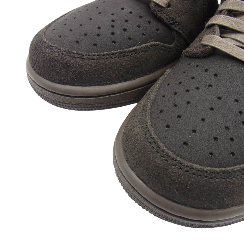 NIKE ナイキ DM7866-202 フェイクバスター鑑定済× Travis Scott Air Jordan 1 Low OG SP Velvet Brown and Dark Mocha トラヴィススコット エアジョーダン1 ロー OG SP スニーカー ブラウン系 27cm【新古品】【未使用】【中古】