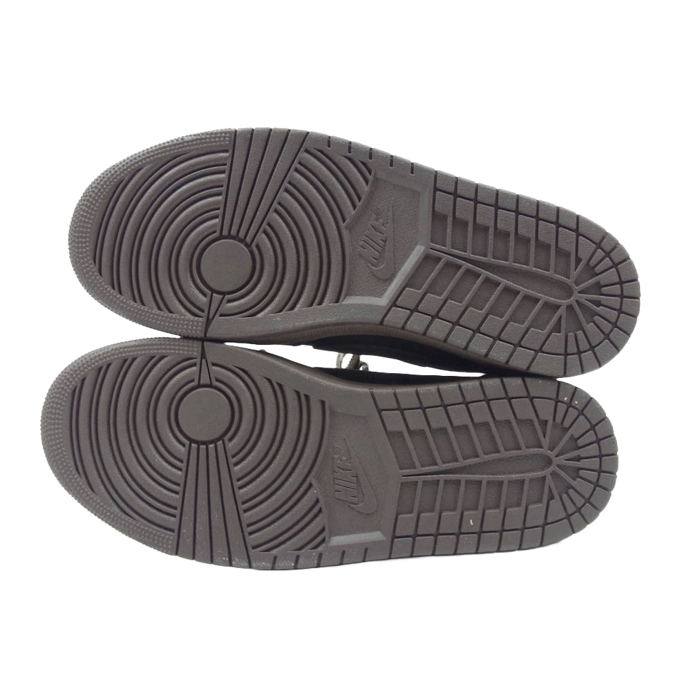 NIKE ナイキ DM7866-202 フェイクバスター鑑定済× Travis Scott Air Jordan 1 Low OG SP Velvet Brown and Dark Mocha トラヴィススコット エアジョーダン1 ロー OG SP スニーカー ブラウン系 27cm【新古品】【未使用】【中古】